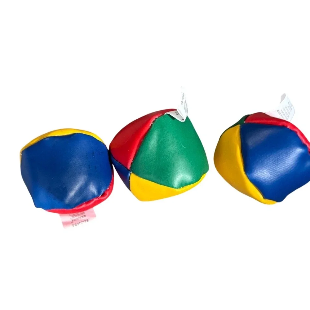 Rinco Juggling Balls Set of 3 Multi-Color Beginner Bean Bags 2.25